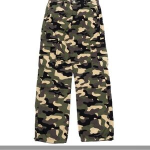 American Bazi Green Camouflage Cargo Pants